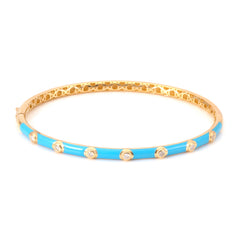 Diamond Enamel Bangle