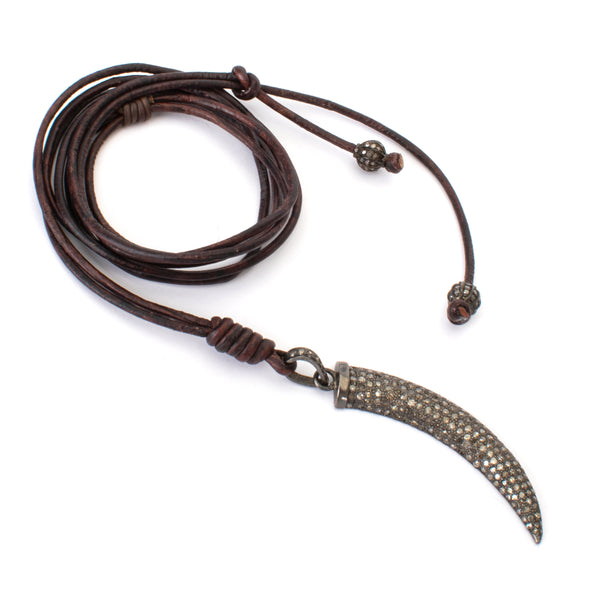 Horn Leather Necklace