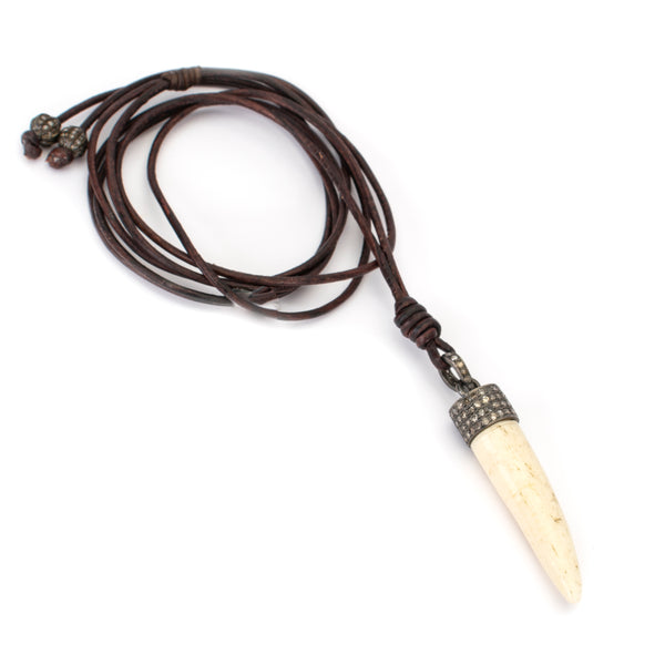Horn Leather Necklace