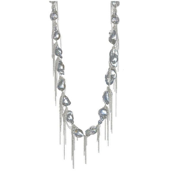 Silver Baroque Necklace
