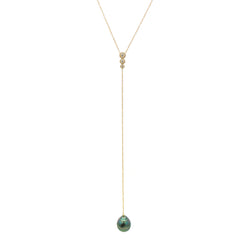 Pearl Y Necklace