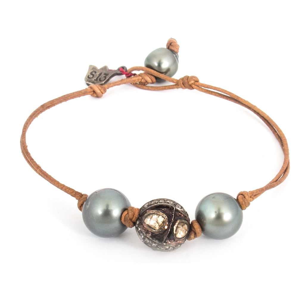 Pearl Leather Bracelet