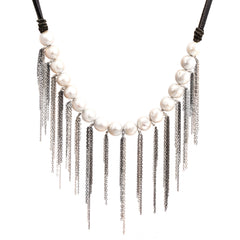 Leather Fringe Necklace