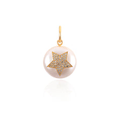 Coin Pearl Charm