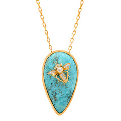 Turquoise Mosquito Necklace