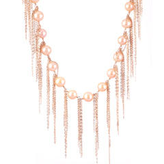 Blush Fringe 31" Necklace