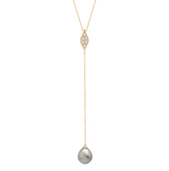 Pearl Y Necklace