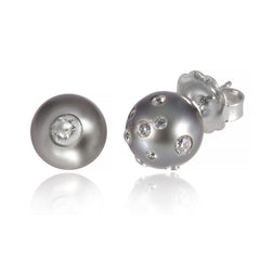 Pearl Diamond Studs