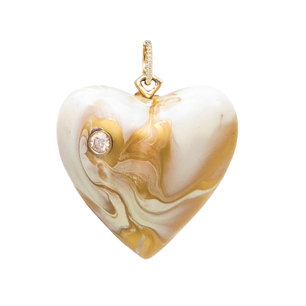 Marbled Heart Pendant