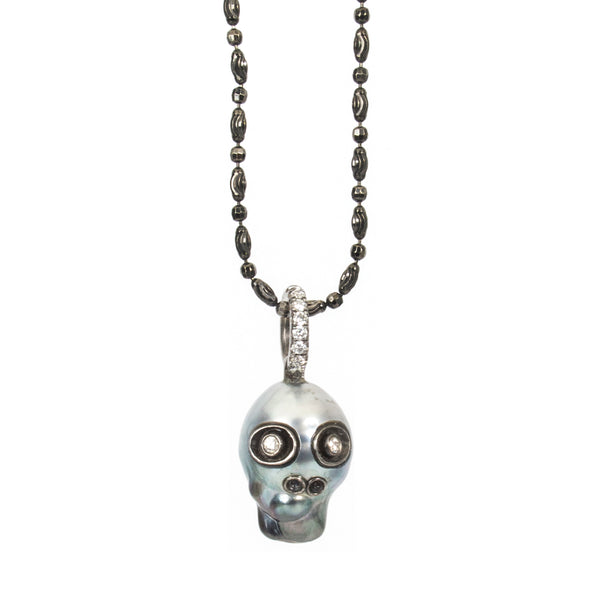 Pearl Skull Necklace