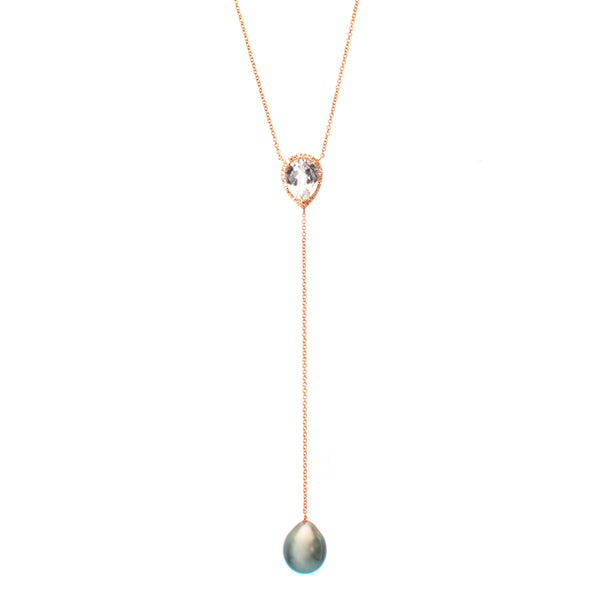 Pearl Y Necklace