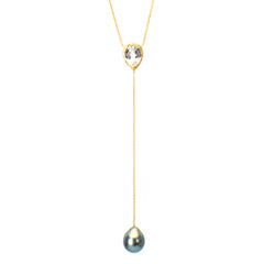 Pearl Y Necklace