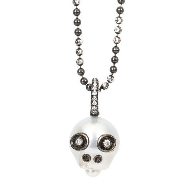 Pearl Skull Necklace