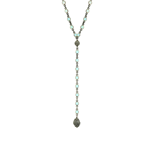 Opal Y Necklace
