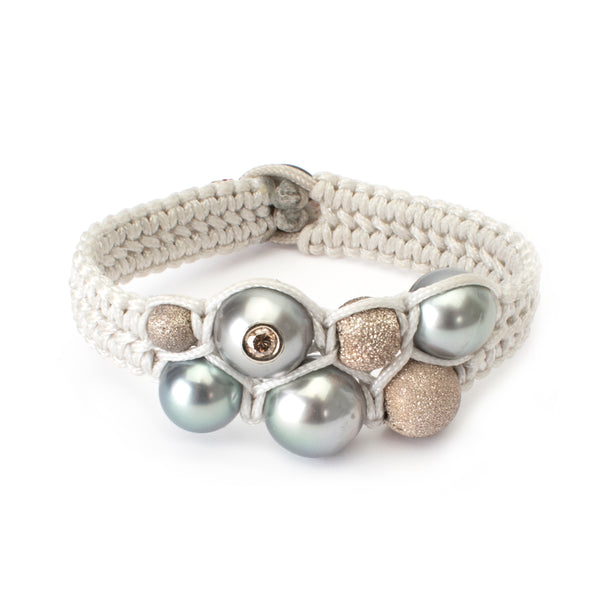 Pearl Macrame Bracelet