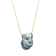 Carved Pearl Necklace