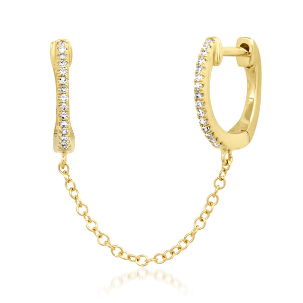 Diamond Chain Huggies