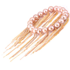Blush Fringe Bracelet