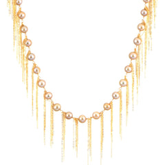 Gold Fringe 31" Necklace