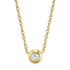 Diamond Bezel Necklace
