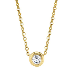 Diamond Bezel Necklace