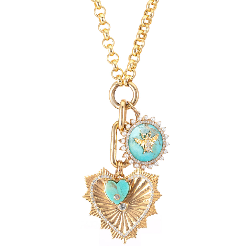 Turquoise Charm Necklace