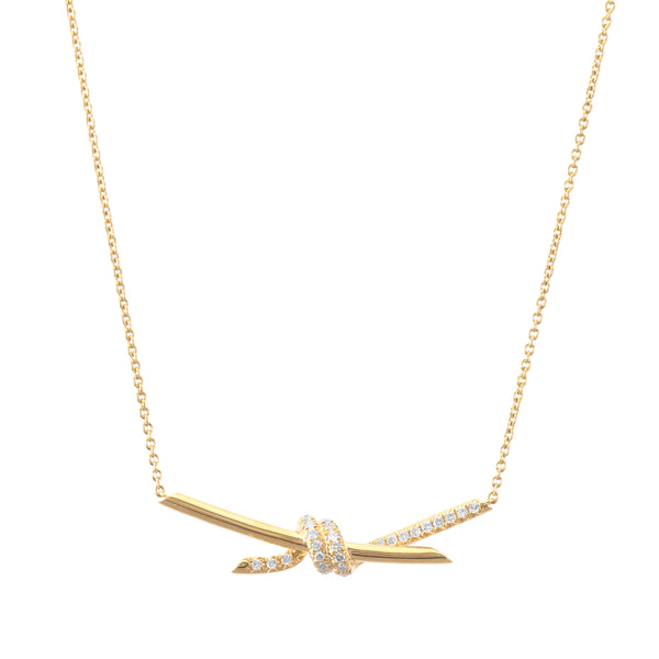 Diamond Knot Necklace