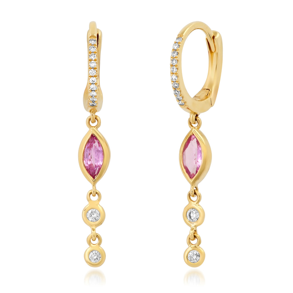 Pink Sapphire Earrings – Samira 13