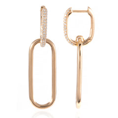 Diamond Link Hoops