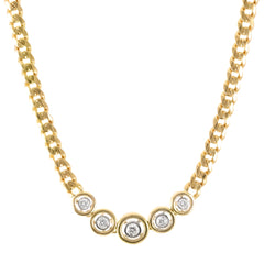 Diamond Bezel Necklace
