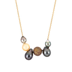 Pearl Cluster Necklace