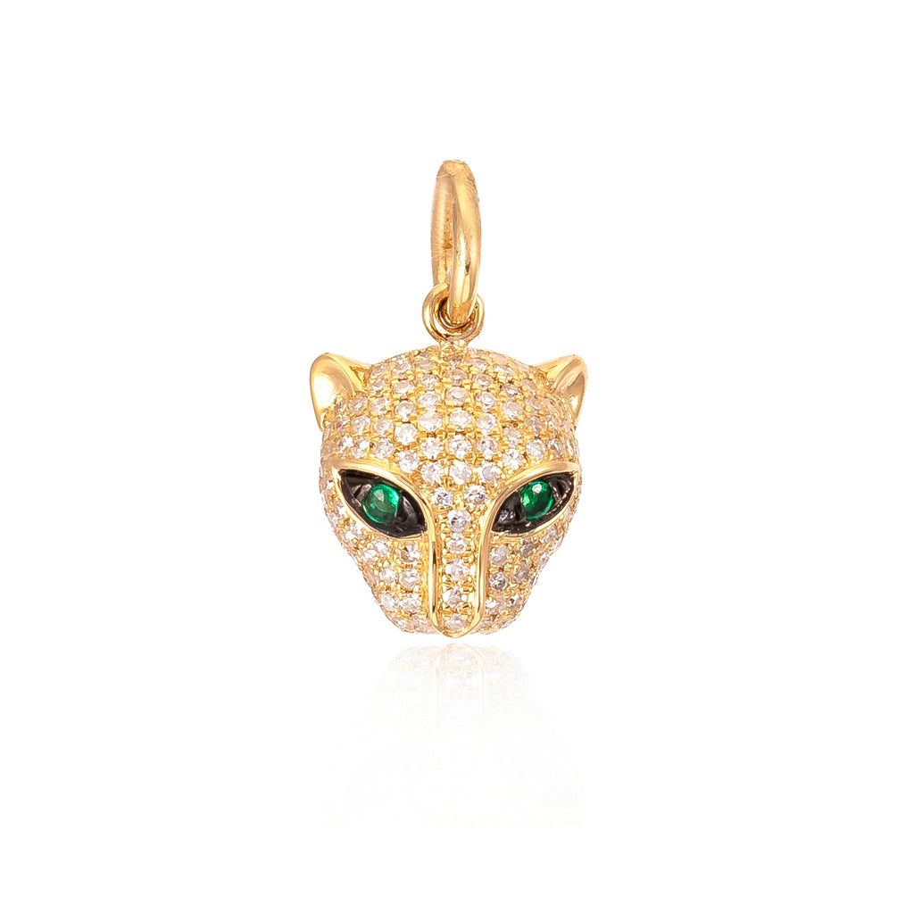 Emerald Panther Charm