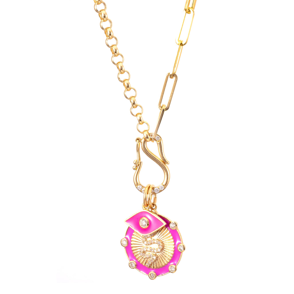 Pink Charm Necklace