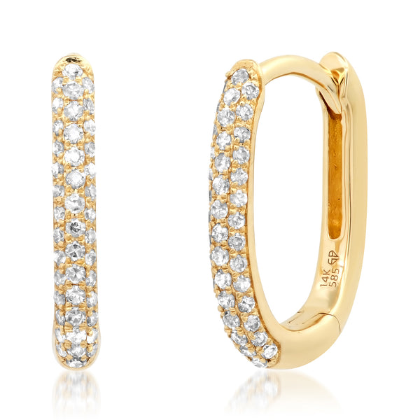 Oval Hoop Earrings