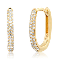 Oval Hoop Earrings