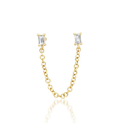 Baguette Chain Earring